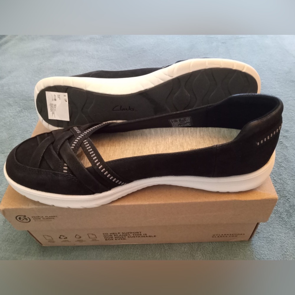 Clark’s Adela Poppy Sneaker, cloudsteppers with removable ortholite footbed